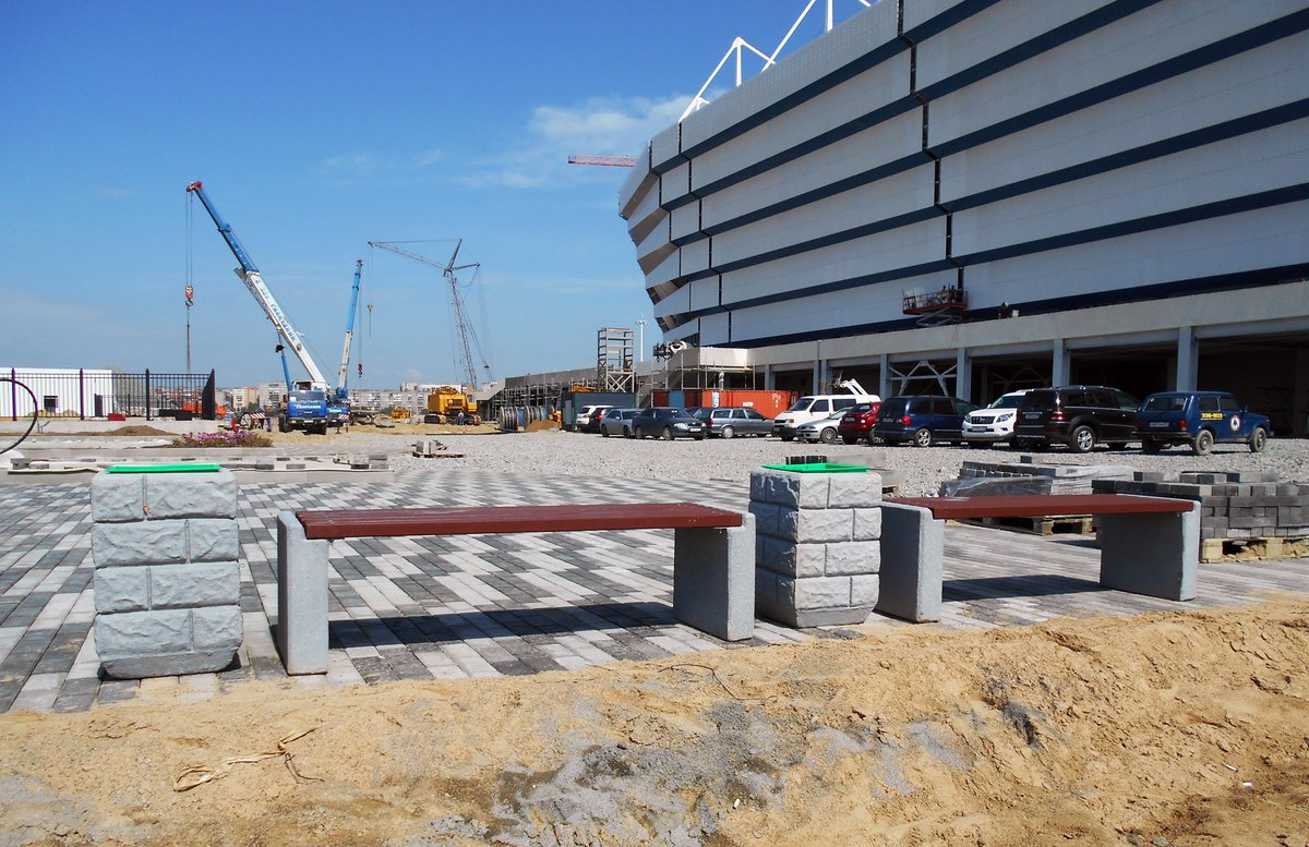 Construction of new stadium for Fifa-2018 in Kaliningrad