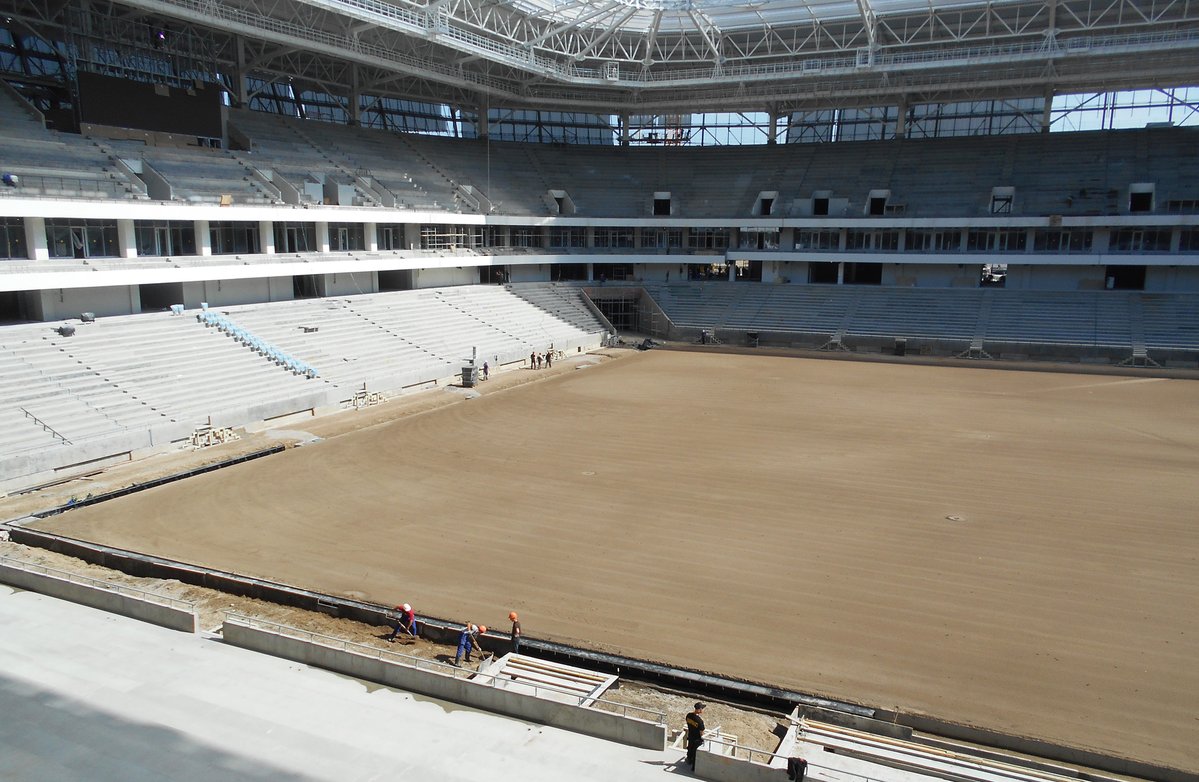 Construction of new stadium for Fifa-2018 in Kaliningrad