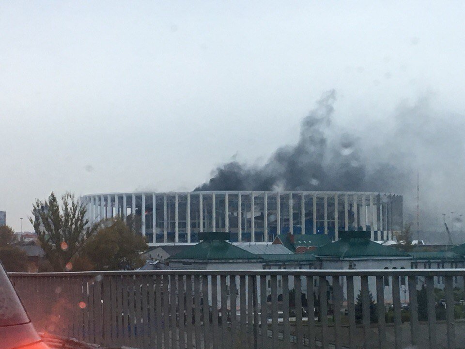 In Nizhny Novgorod, another fire - Stadium for Fifa-2018 