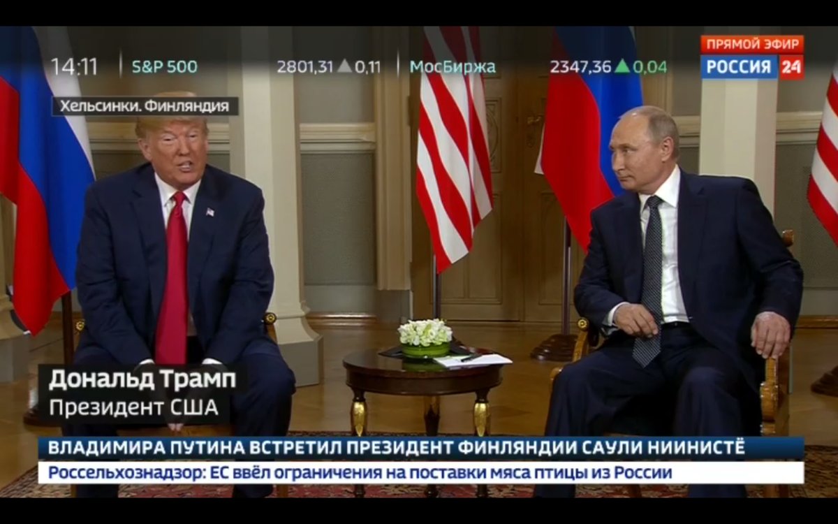 Trump's first words to Putin: I'd like to congratulate you on a really great World Cup, one of the best ever.