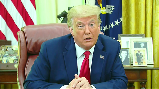 Pres Trump announces that Federal Govt has indicted some MS-13 leaders on terrorism charges. That's a first, he says, asserting it gives prosecutors extra strength against the gangs. Calls MS-13 a vile and evil gang of people.